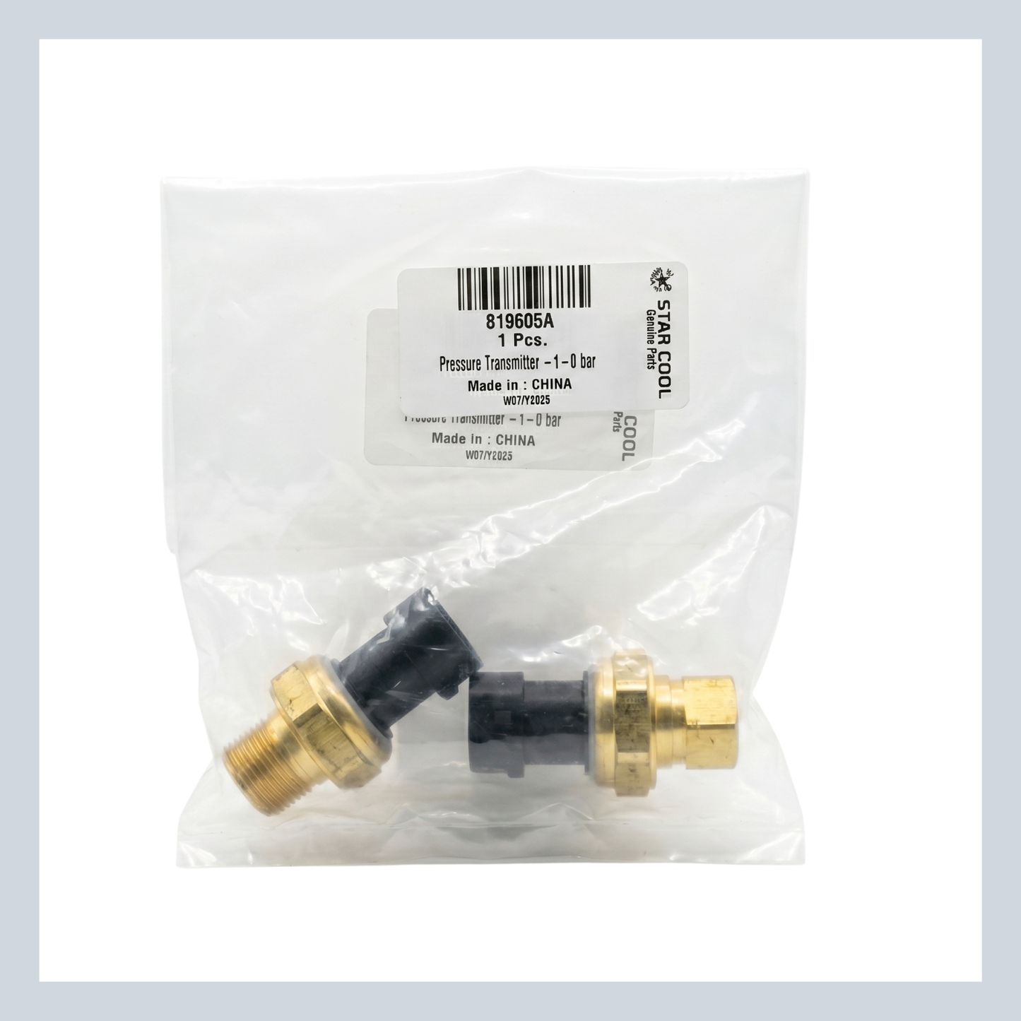 STAR COOL PRESSURE TRANSMITTER VACUUM 819605A