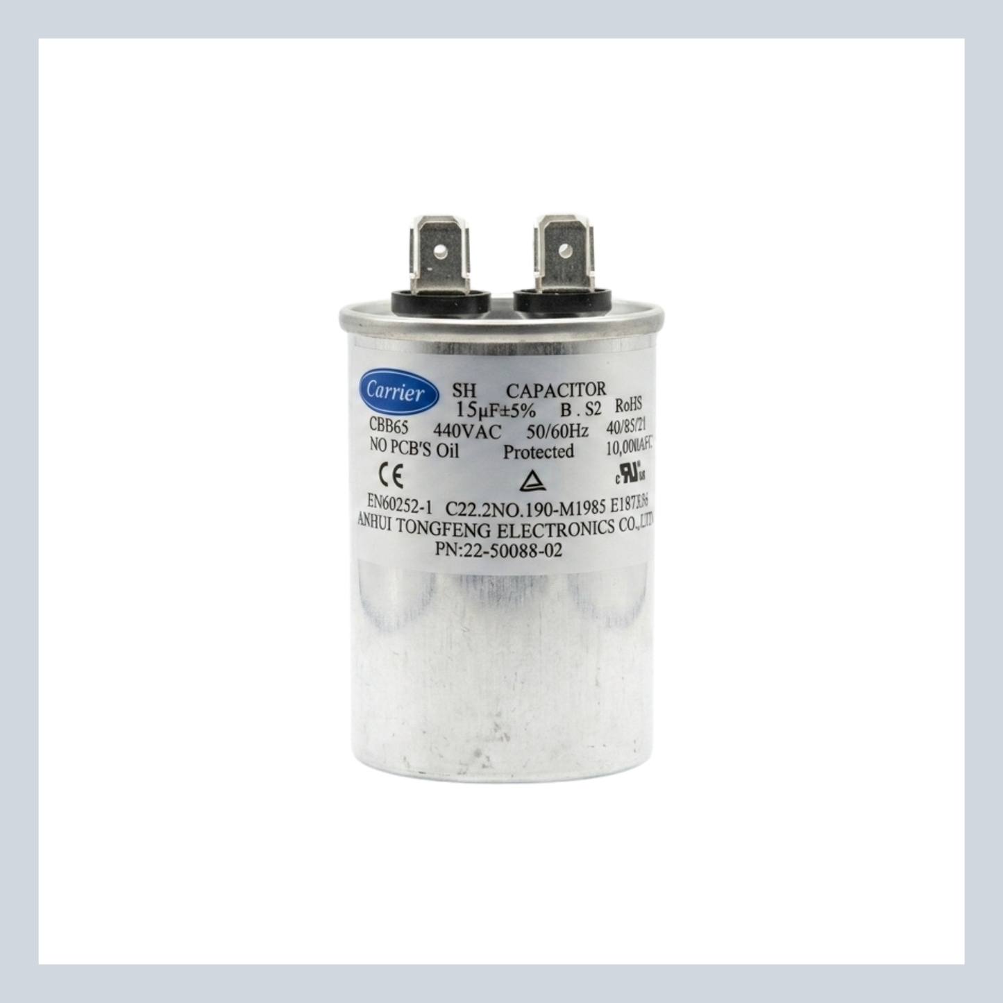 CARRIER CAPACITOR 15UF 22-50088-02