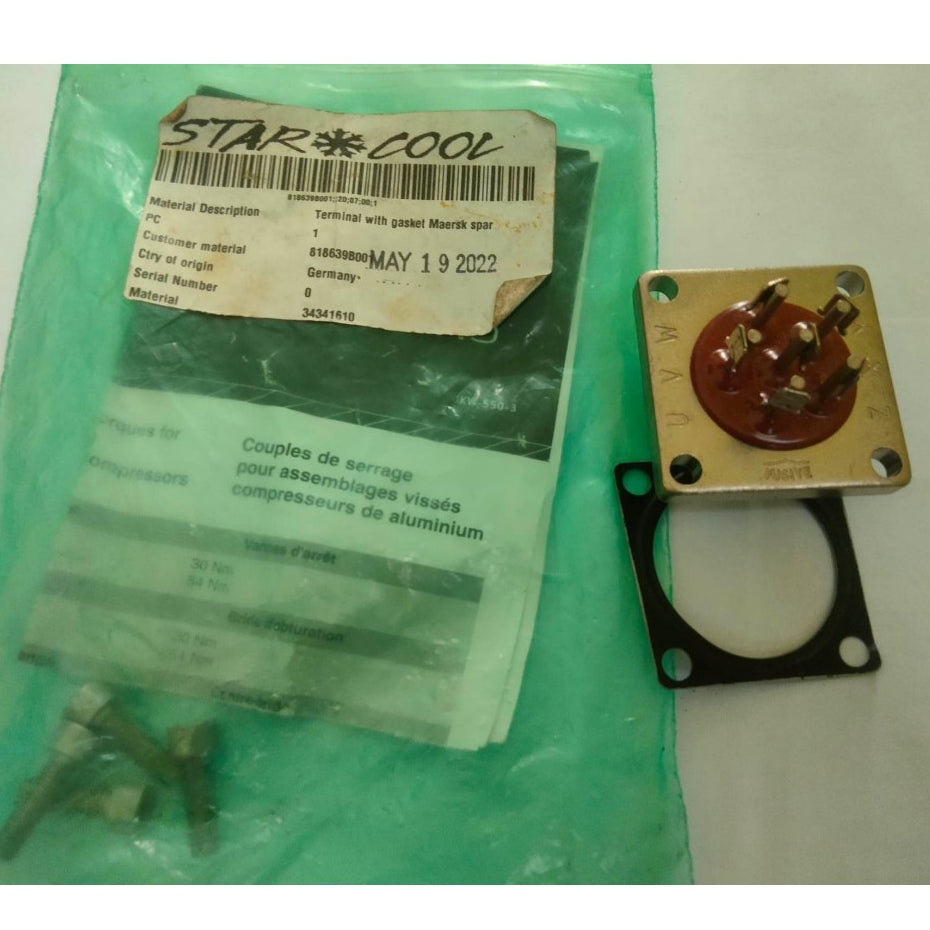 STAR COOL TERMINAL BLOCK, COMPRESSOR 818639B
