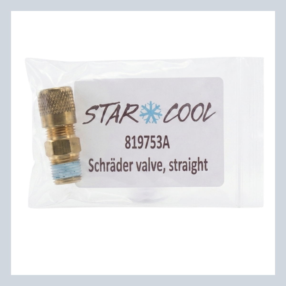 STAR COOL SCHRADER STRAIGHT VALVE 819753A